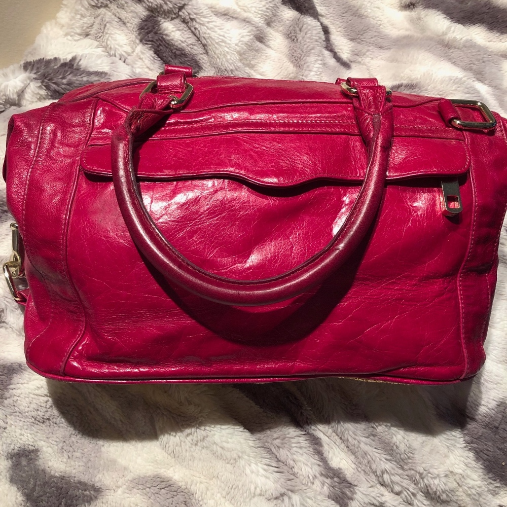 Rebecca Minkoff MAC fuschia with gold bottom